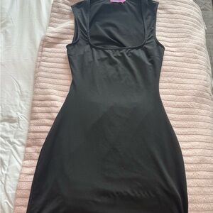 Edikted Classic Black Sleeveless Bodycon Dress